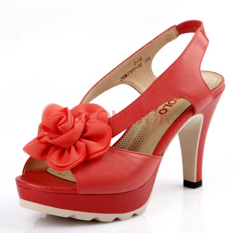 PALMPOLO/<em>保罗骑士</em>时尚<em>女凉鞋</em>夏季真皮粗跟