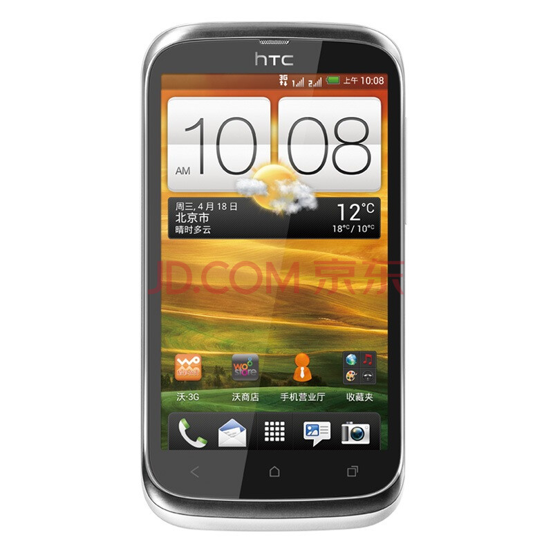HTC  宏达 新渴望V T328w 3G手机（白色  联通定制）