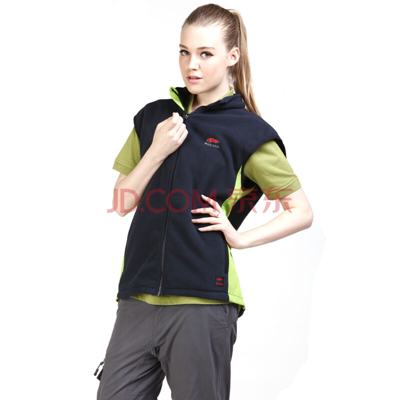 诺可文秋款户外运动休闲<em>男款</em>抓绒<em>马甲</em> 果绿 S