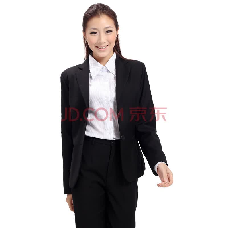 职友 <em>女士</em>西服 韩版修身 <em>黑色职业装</em> 面试正装 
