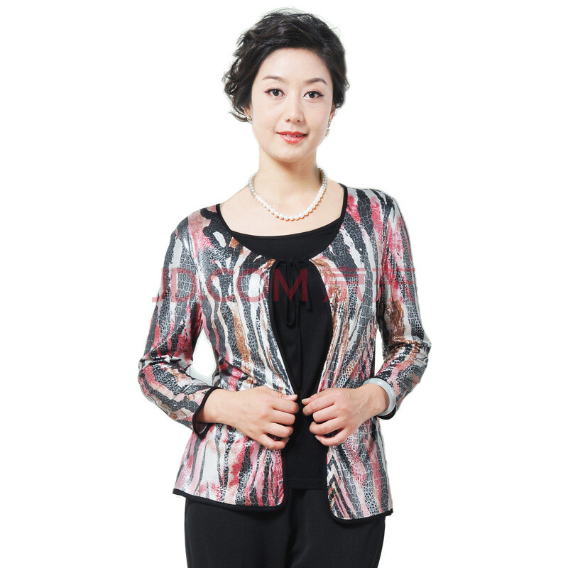 阔太中老年女装长袖2012夏季新品上衣休闲时
