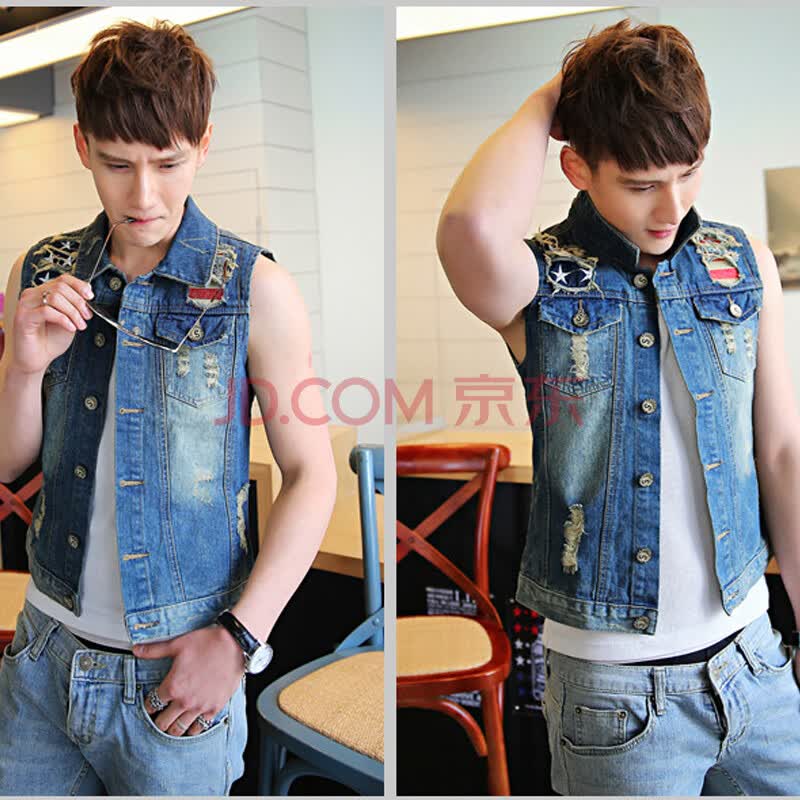 戴维李(daiweili)2014新款男士<em>马甲背心</em>男装牛