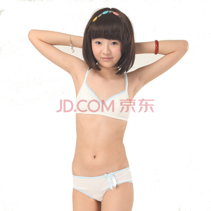 可娃衣 清新春雨无托<em>文胸</em>+底裤(套装)<em>少女文</em>