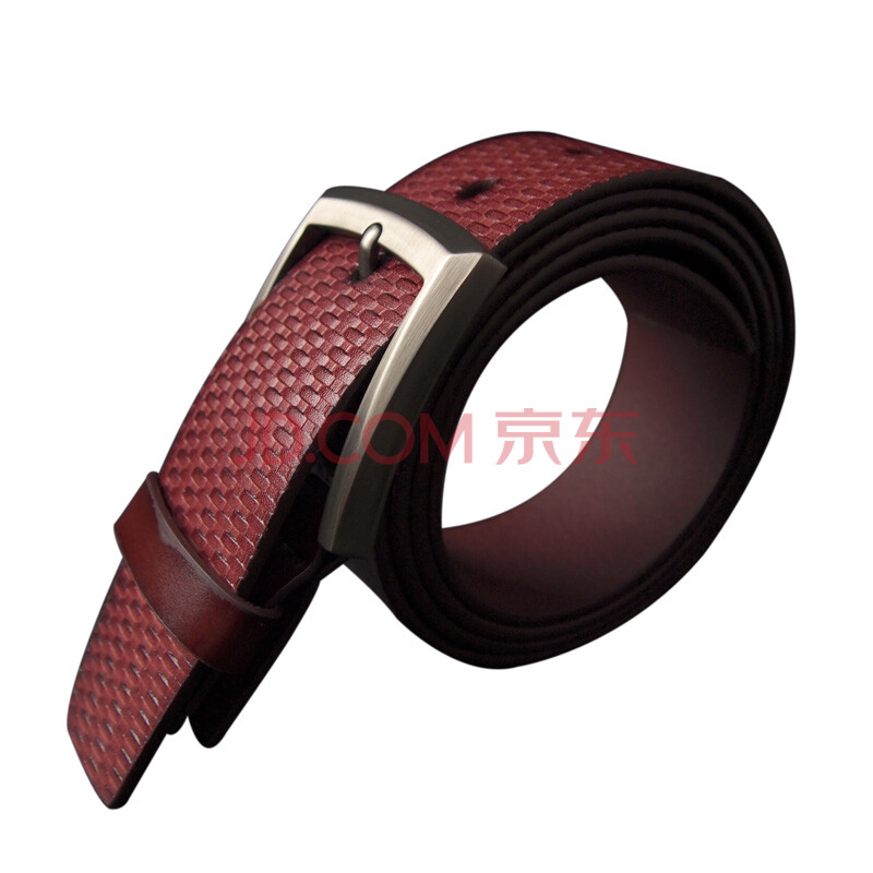 都鹏FaLanDuPeng男士编织纹理真皮男腰带皮带ZH40959L43图片