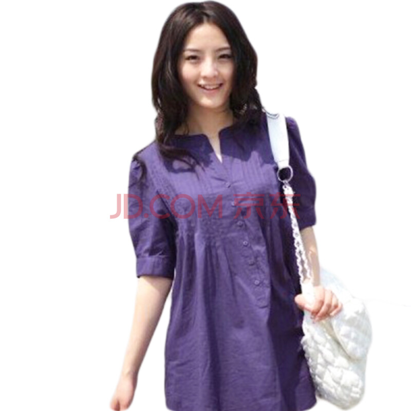 夏季孕妇装+韩版时尚ol通勤百搭孕妇短袖衬衫