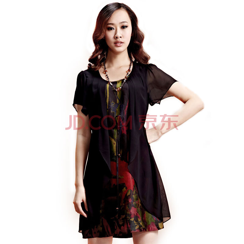 红迪丝 HDS 2012夏季新款妈妈装香云纱真丝连