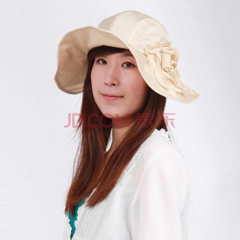 乐为帽子女士夏季真丝<em>淑女帽</em>遮阳帽L12FB10