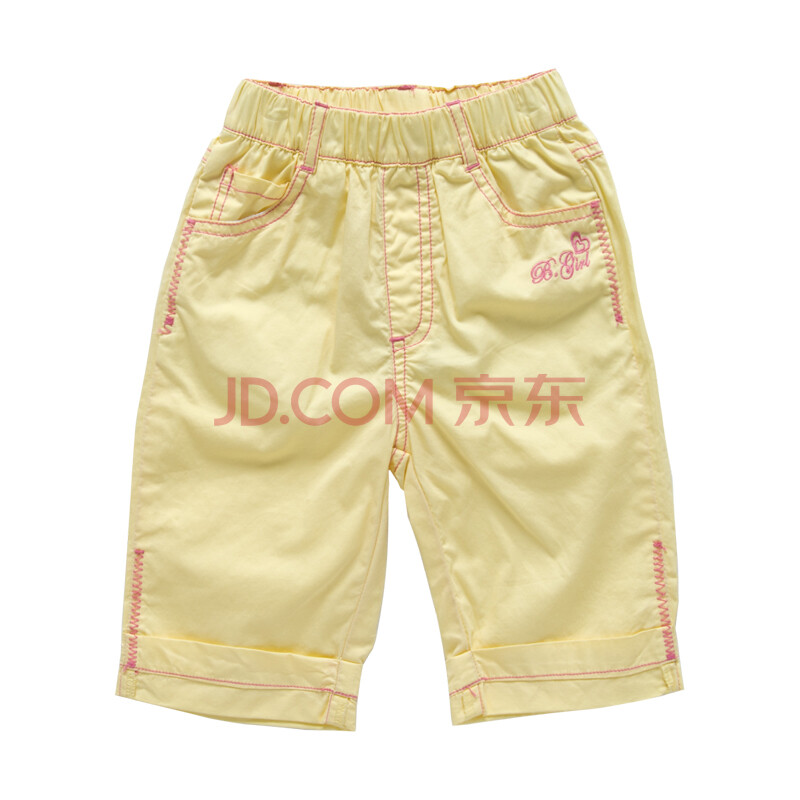 巴拉巴拉夏季新款女童<em>纯棉短裤</em>2092110008 黄