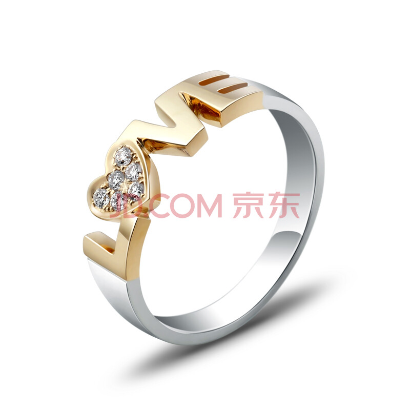 维尼钻石 LOVE 18K金5分<em>钻石戒指</em> <em>女式钻戒</em> 