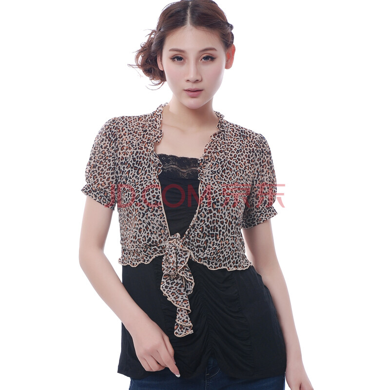 依莉莲 雪纺<em>小披肩</em> 夏季披肩坎肩 系带<em>短外套开</em>