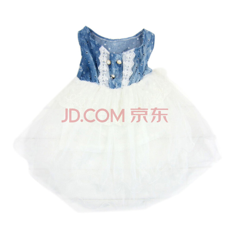 Cheneryiduo辰尔衣多 <em>女童连衣裙</em> 上身牛仔<em>镂空</em>