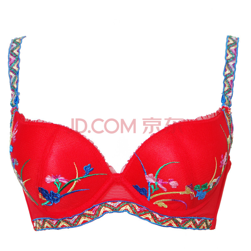 Siti诗婷 <em>女士内衣</em>精美刺绣中厚定型A杯聚拢上