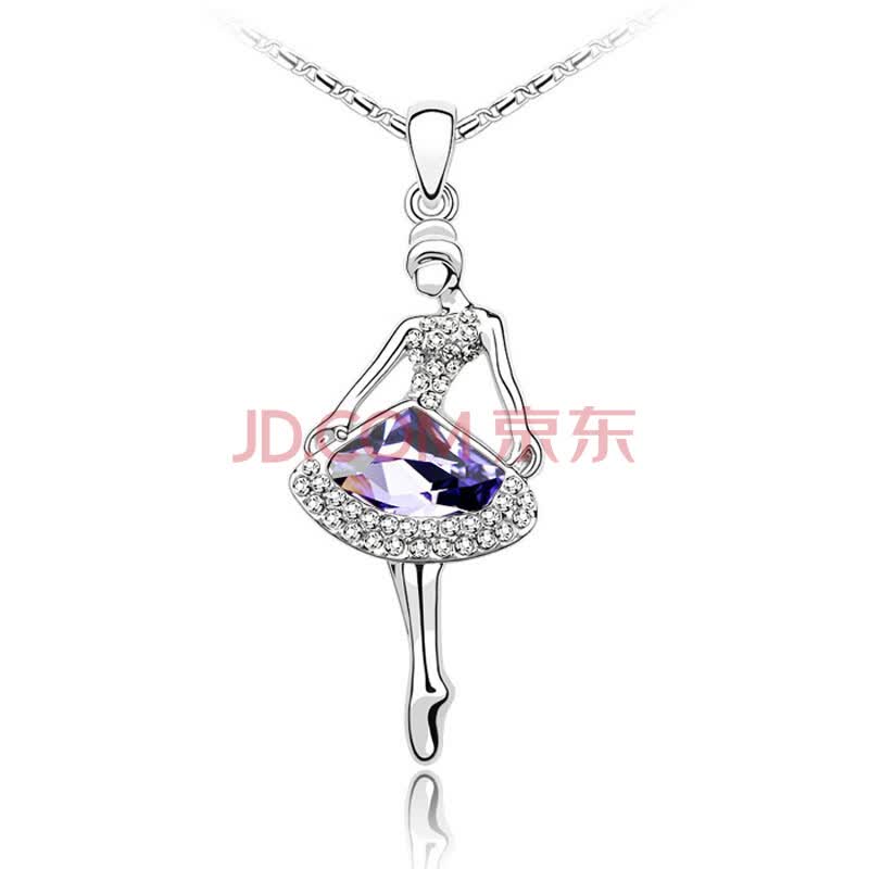 沐恩 完美镶嵌奥地利奢华水晶<em>毛衣链 芭蕾舞</em>者