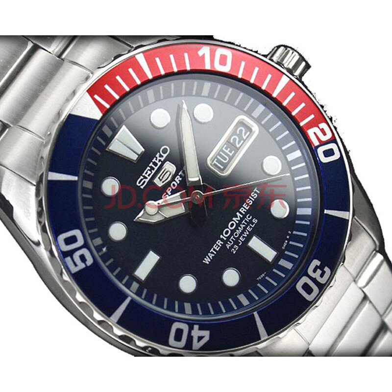 SEIKO 精工 5号机械运动型男表 SNZF15J1图
