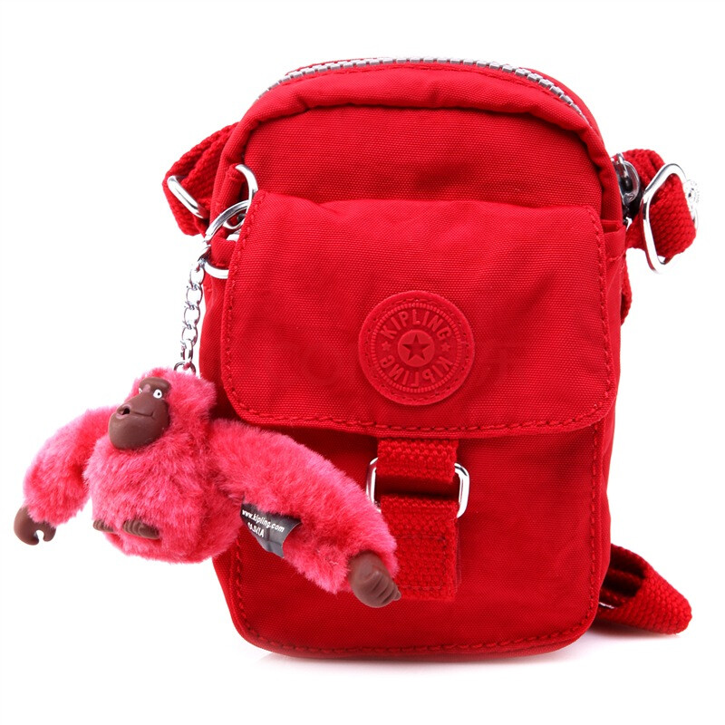 【吉普林<em>单肩包</em>】<em>Kipling</em> 吉普林<em>女士</em>红色织物