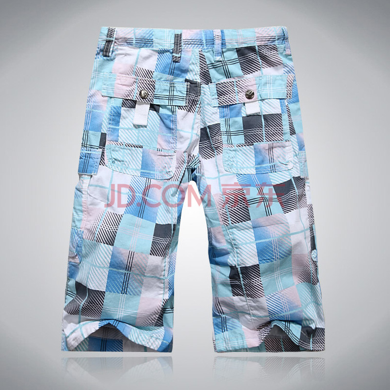 惠芙凯尔 男士<em>方格</em>休闲<em>短裤</em> 夏装新品潮男必备