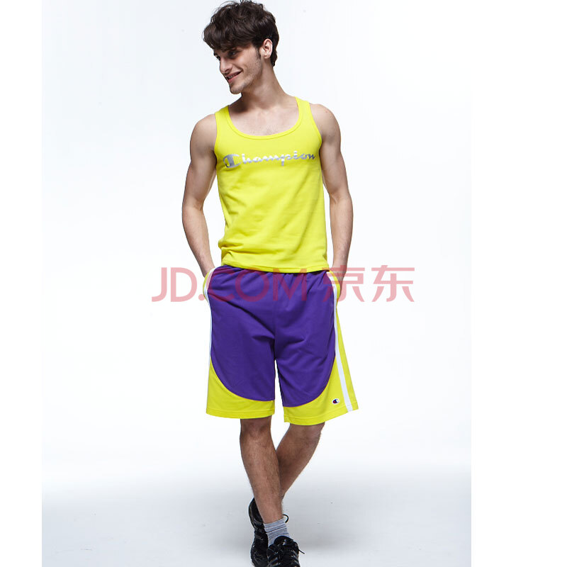 Champion 冠军<em>男式运动短裤</em>C3-Z1503 紫色 M