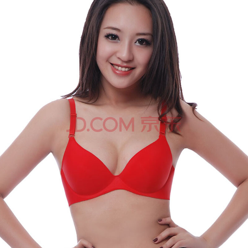 依莉莲 光面<em>文胸</em> 纯色<em>无痕</em>一片式<em>文胸</em> 聚拢定型