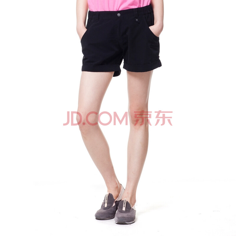 李宁运动生活自行车<em>男孩</em>系列女子<em>黑色</em>休闲<em>短裤</em>