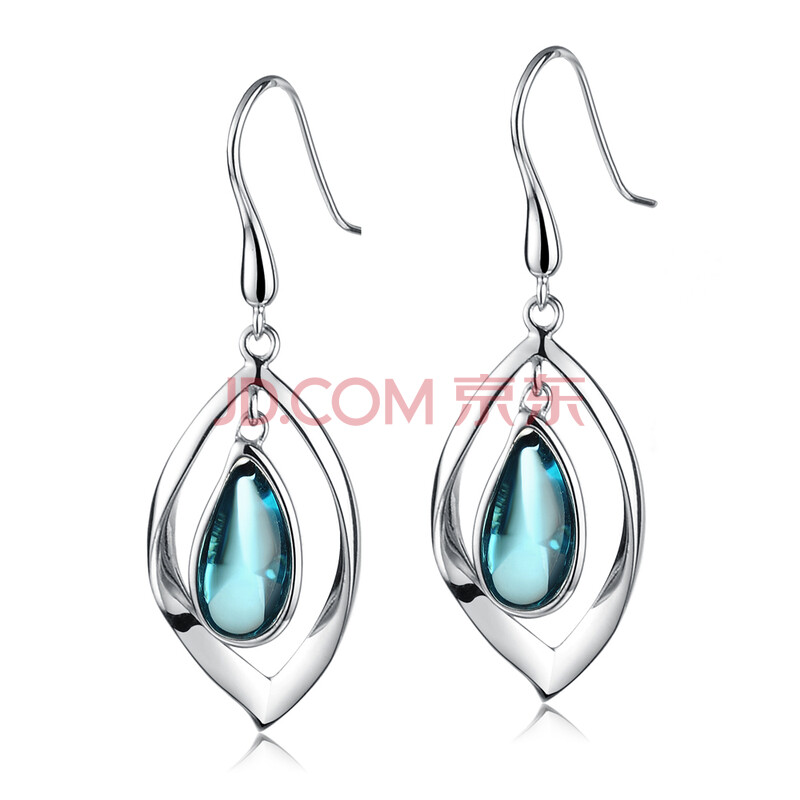 铭珠舫 925纯银耳环 高贵典雅女耳坠 情侣饰品