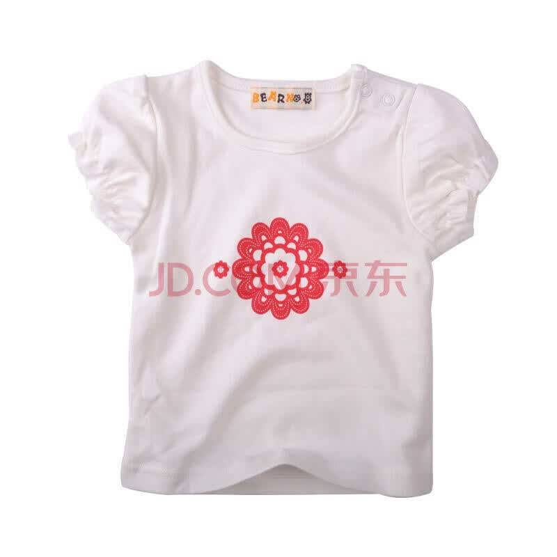 8号熊 <em>夏季</em>有机棉<em>女童</em>婴儿装短袖T恤<em>上衣</em>201