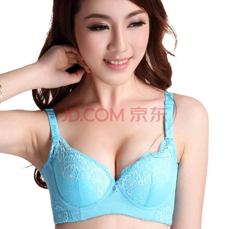 情系一身侧收内衣少女网纱时尚花朵女士<em>文胸</em>A
