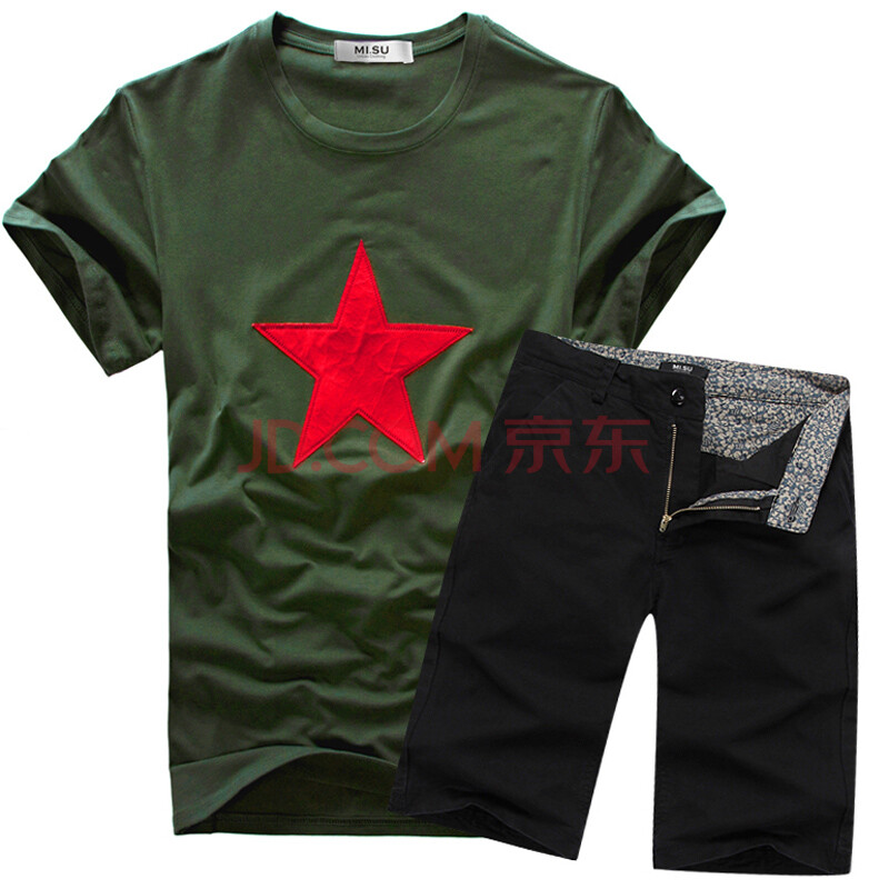 【米宿】<em>2012</em>夏季<em>新款时尚</em>百搭T恤休闲<em>短裤</em>多