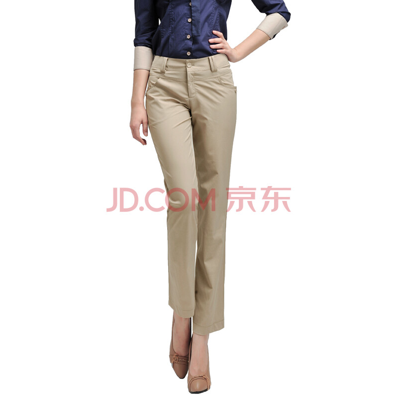 <em>逸阳女裤</em> 韩版修身九分<em>女裤</em> 爆款<em>直筒</em>裤 女 ES