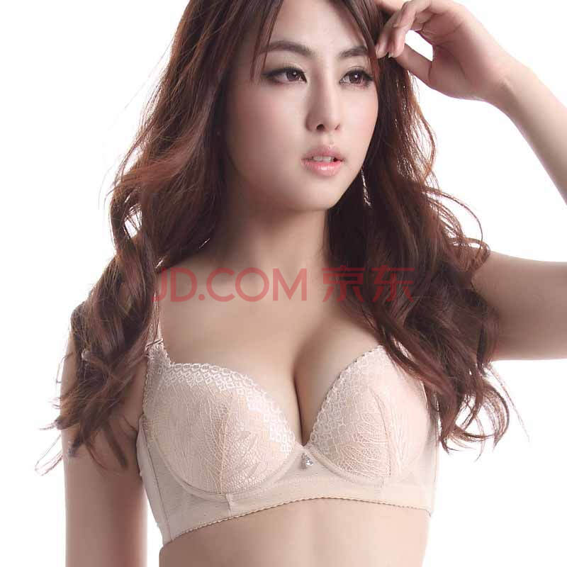 情系一身内衣中厚聚拢调整型<em>文胸</em>上托侧收纯色