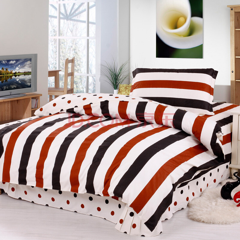 大话色彩 学生儿童超大单人全棉斜纹三件套 纯棉家纺床上用品多色可选 裸婚时代 1.2米床图片