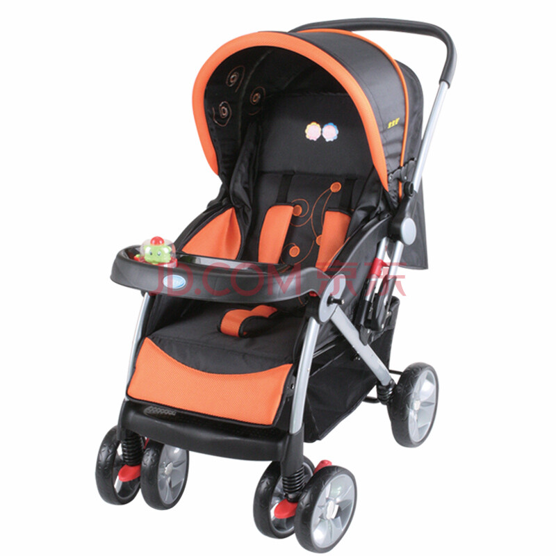 宝宝好新品736W豪华儿童推车双向婴儿车可折叠超宽平躺宝宝手推车图片