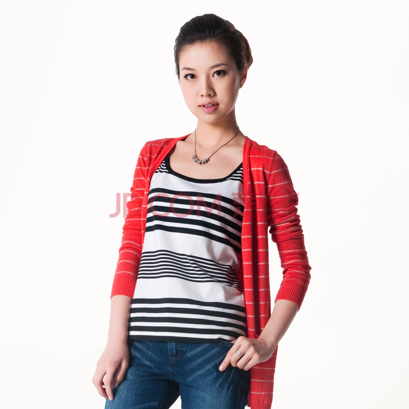 GIRDEAR <em>哥弟 女装2012</em>百搭多色银葱条羊毛