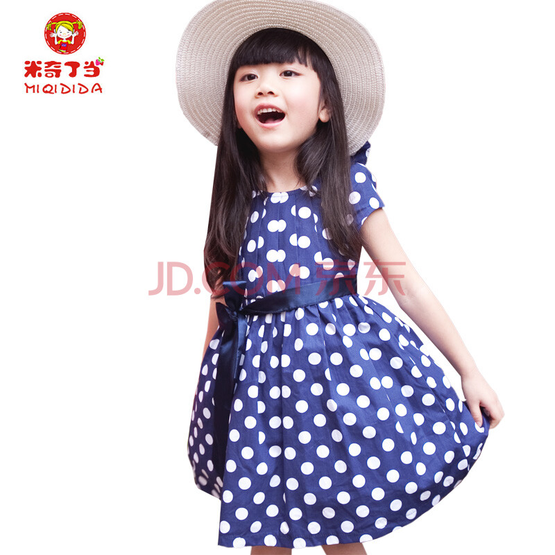 <em>米奇</em>丁当童装<em>女童</em>夏装儿童圆点蓬蓬<em>连衣裙</em>子1