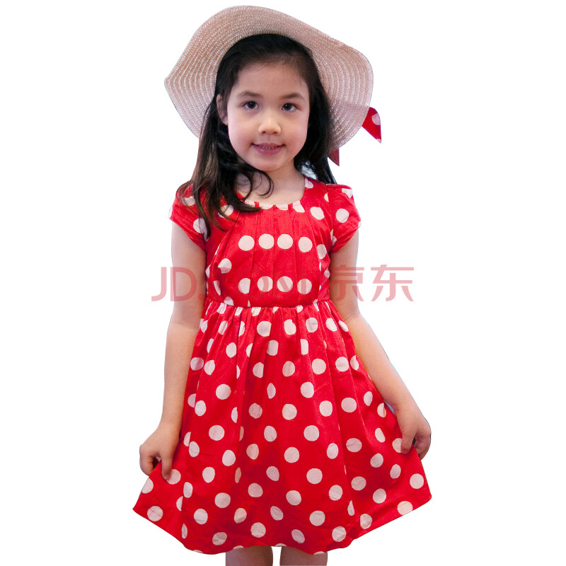 米奇丁当童装<em>女童夏装</em>儿童圆点蓬蓬<em>连衣裙</em>子1