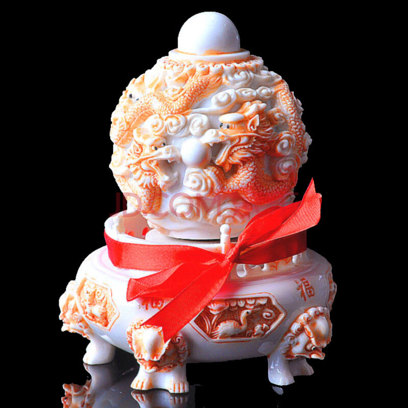 姚易君 开光吉祥物古瓷九转青龙乾坤鼎 小号图