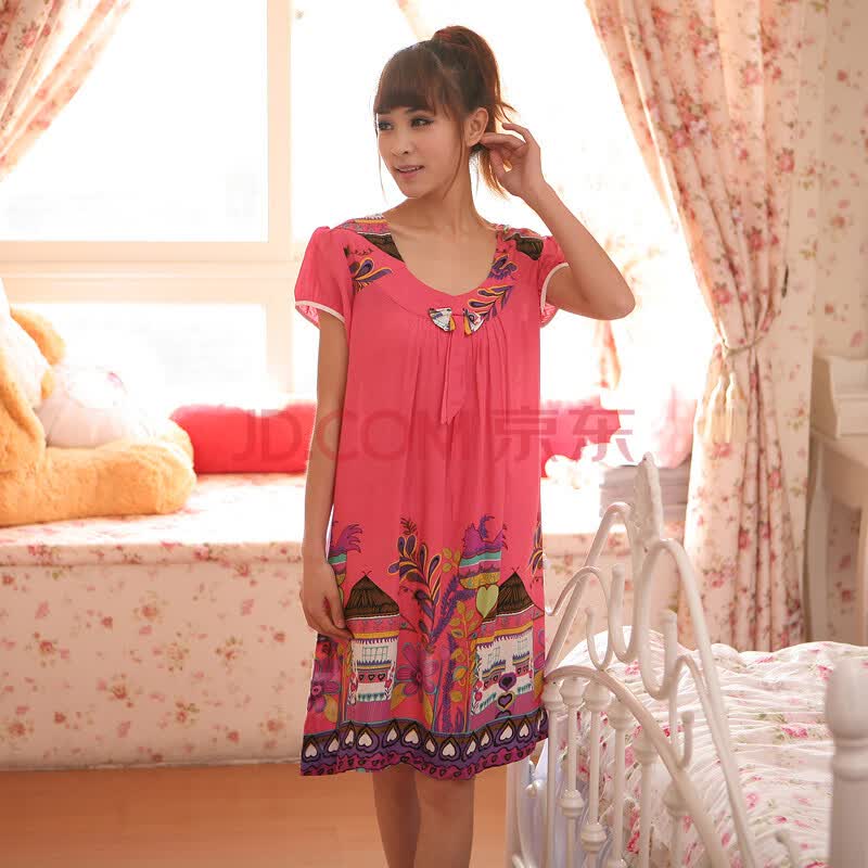 <em>庆同</em>新品春夏<em>女睡衣</em>甜美公主超轻柔莫代尔英伦
