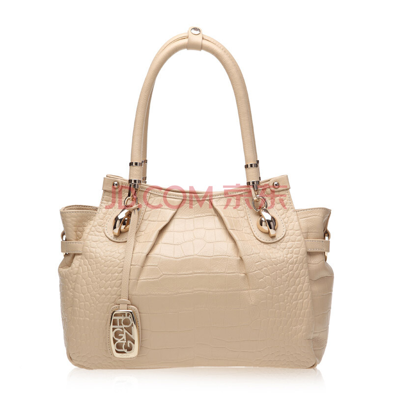 红谷真皮女包2012新款时尚鳄鱼纹百搭单肩手