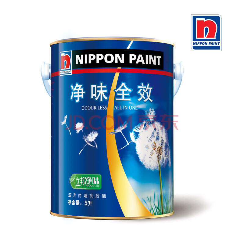 立邦漆 正品 立邦净味全效5L 内墙面漆 乳胶漆 油漆\/涂料图片