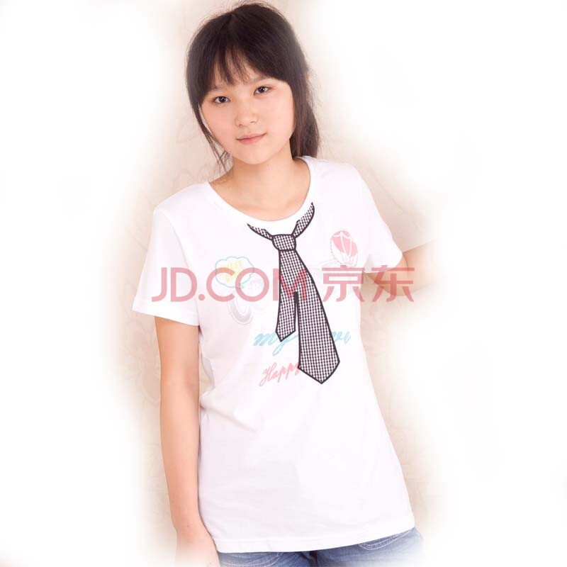 <em>棵棵树少年装 女</em>大童夏装21122022 T恤 漂白 