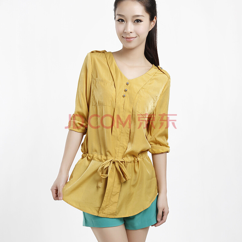 2012春装新款韩版女装夏上衣娃娃衫林君同款