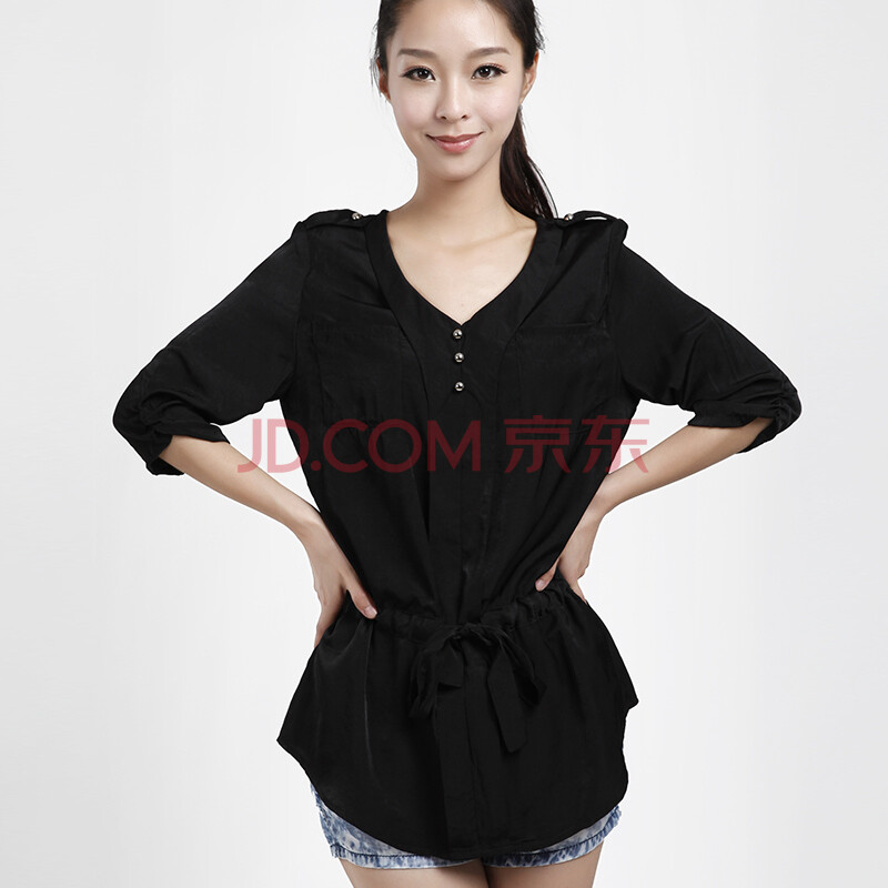 2012春装新款韩版女装夏上衣娃娃衫林君同款