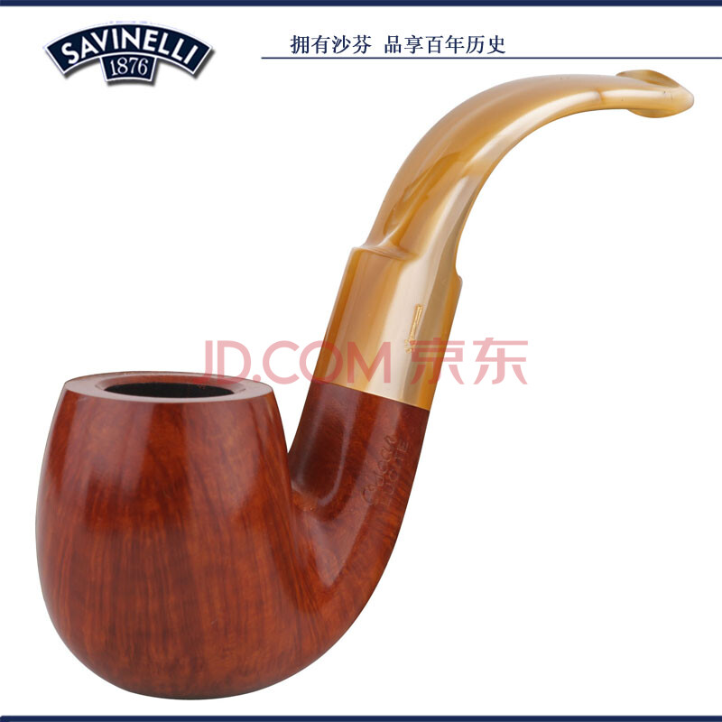 意大利沙芬P104LL-614 光亮琥珀石楠木烟斗图