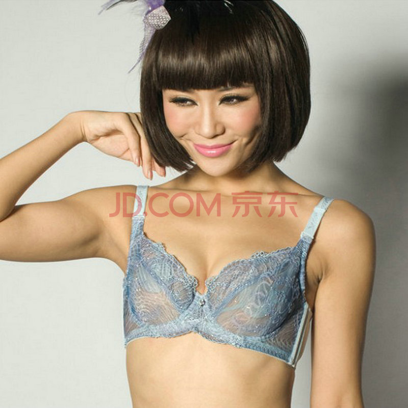 悦香羽翼双飞新款透明薄文胸