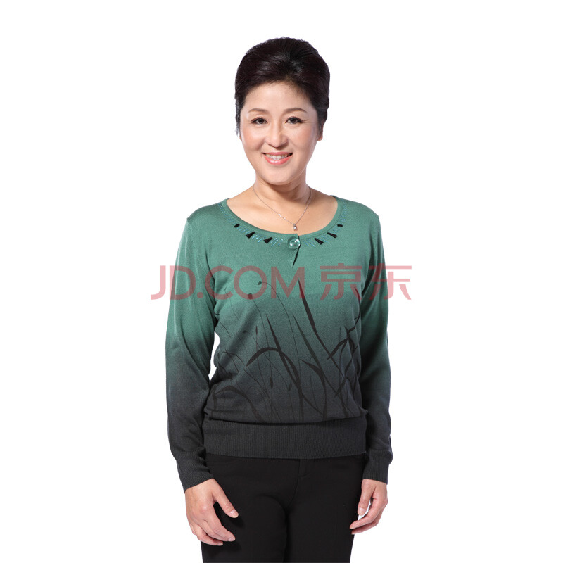 33656 2012女式秋装新款 中年妈妈渐变羊毛圆