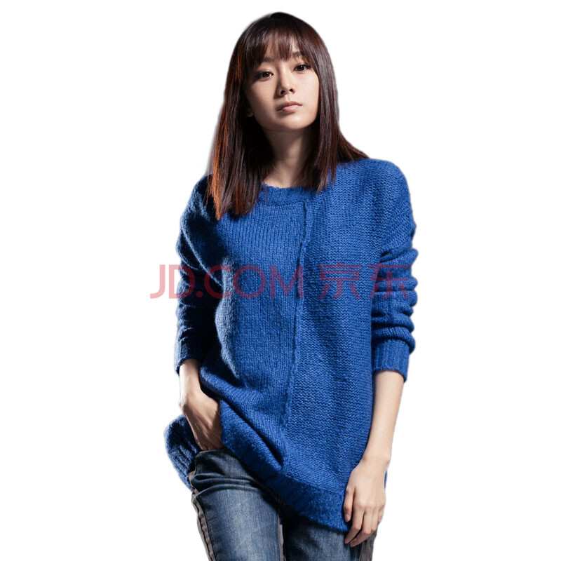 圣迪奥 sdeer <em>女装冬</em>拼接织纹竖条<em>毛衣</em>248358