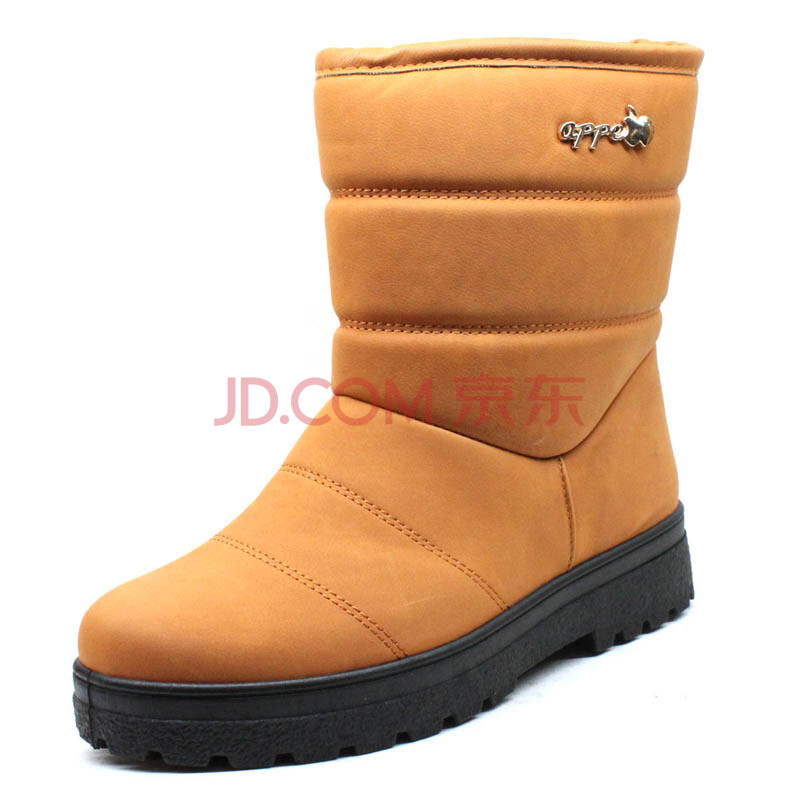 新款福同升老北京布鞋布靴中筒女棉靴保暖毛里