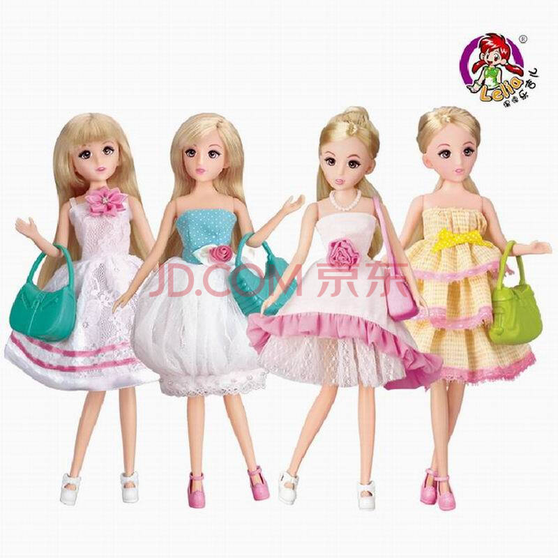 乐吉儿新款H30C时尚<em>女孩</em>公仔<em>巴比</em>洋布娃娃可
