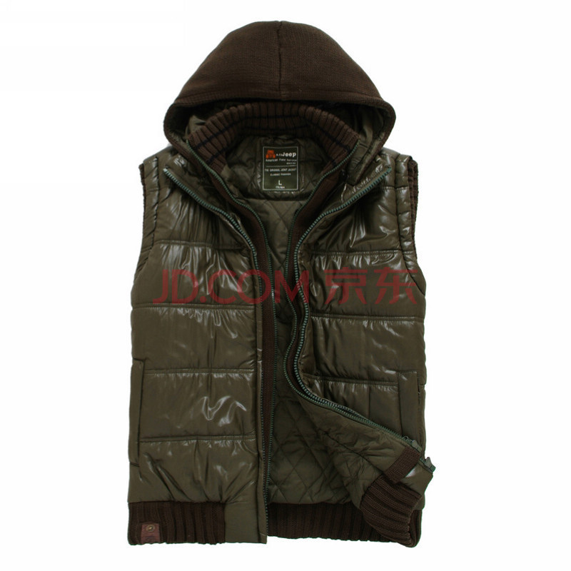 2013新款男装AFS <em>JEEP战地吉普</em>男士棉<em>马甲</em>