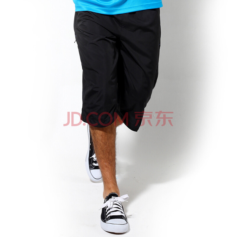 尼尼潘达 松紧弹力裤运动七分裤 休闲<em>男短裤</em> 透
