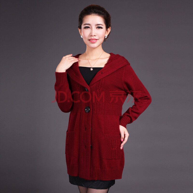 露西维特lucywitte秋冬女装<em>韩版</em>女士针织<em>开衫中</em>